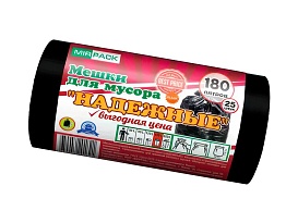 Мешки для мусора 180 л, ароматизированные, черные, в рулоне 25 шт., ПВД, 35 мкм, 1100х930 мм, НАДЕЖНЫЕ, 1802550 в Севастополе