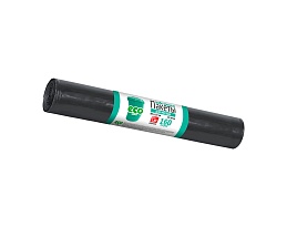 Мешки для мусора 160 л, черные, в рулоне 10 шт., ПВД, 25 мкм, 1100х800 мм, GRIFON, 101-031 в Севастополе