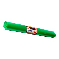Мешки для мусора 180 л, зеленые, в рулоне 10 шт., ПВД, 50 мкм, 1100х900 мм, МЕШКОFF, 4458 в Севастополе